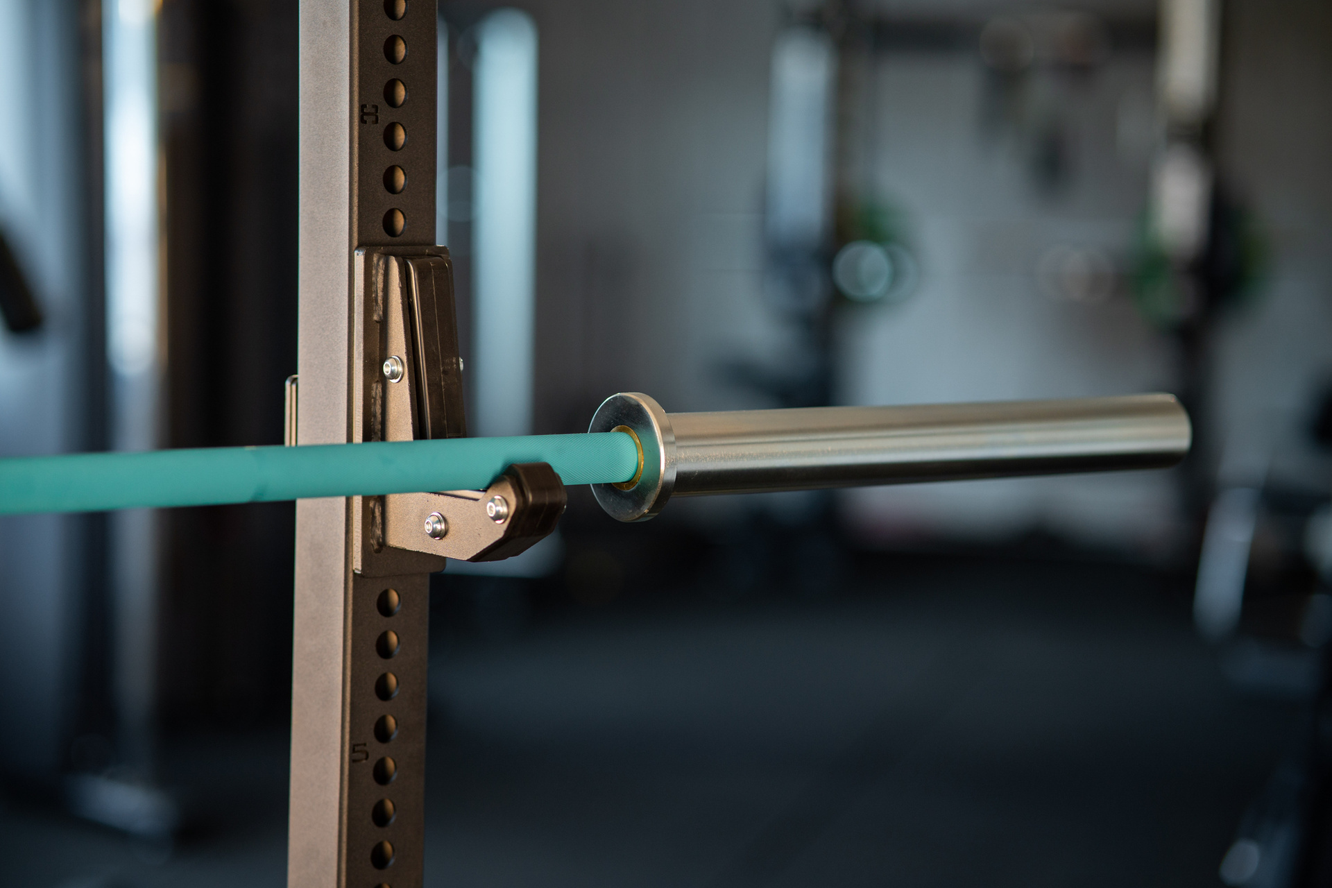 SQMIZE® PREMIUM BISON Powerlifting Bar Manufaktur Edition Aztec Teal