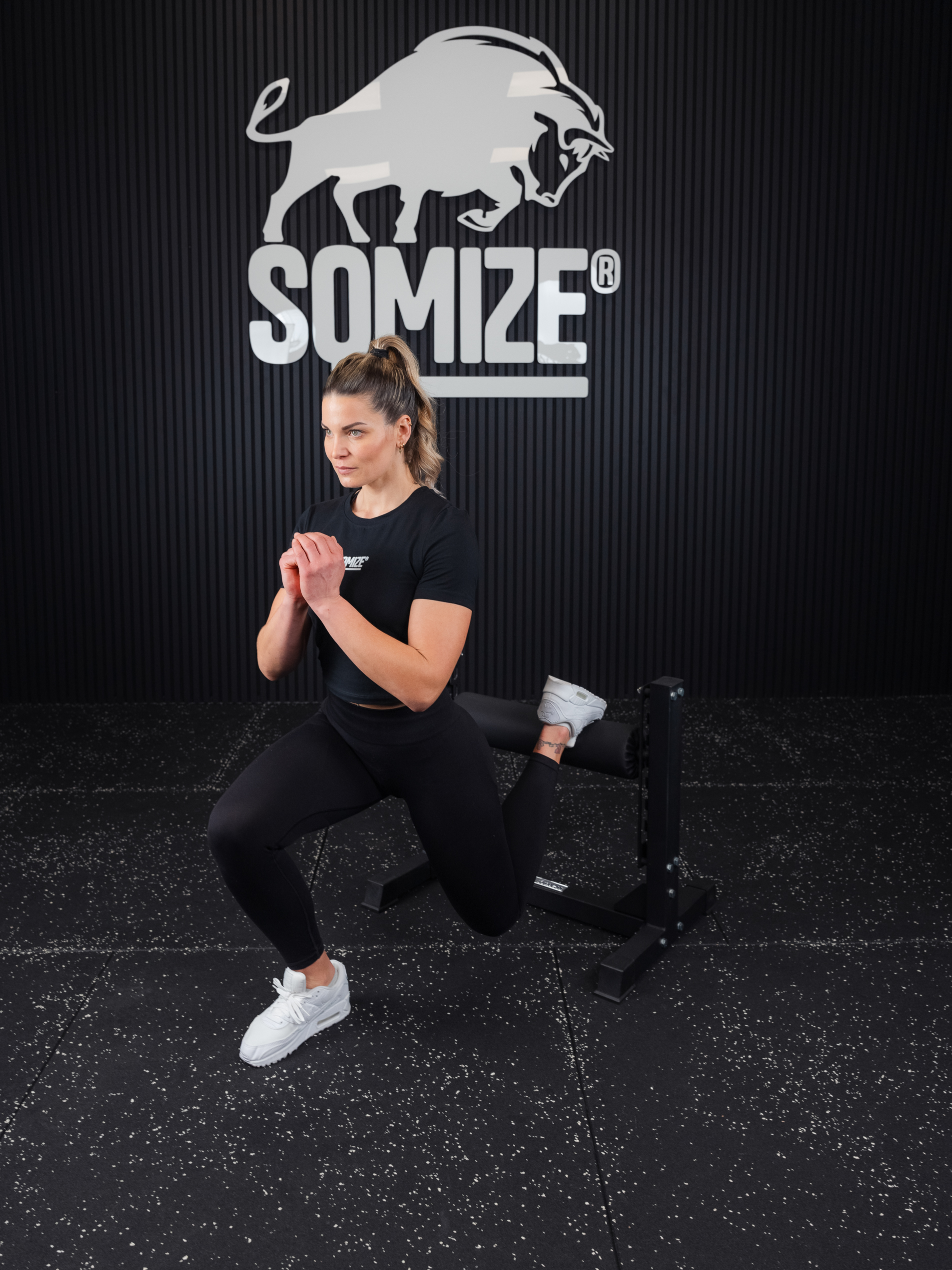 Bulgarian Single Leg Squat Stand newfitness® SL994 FOX LINE