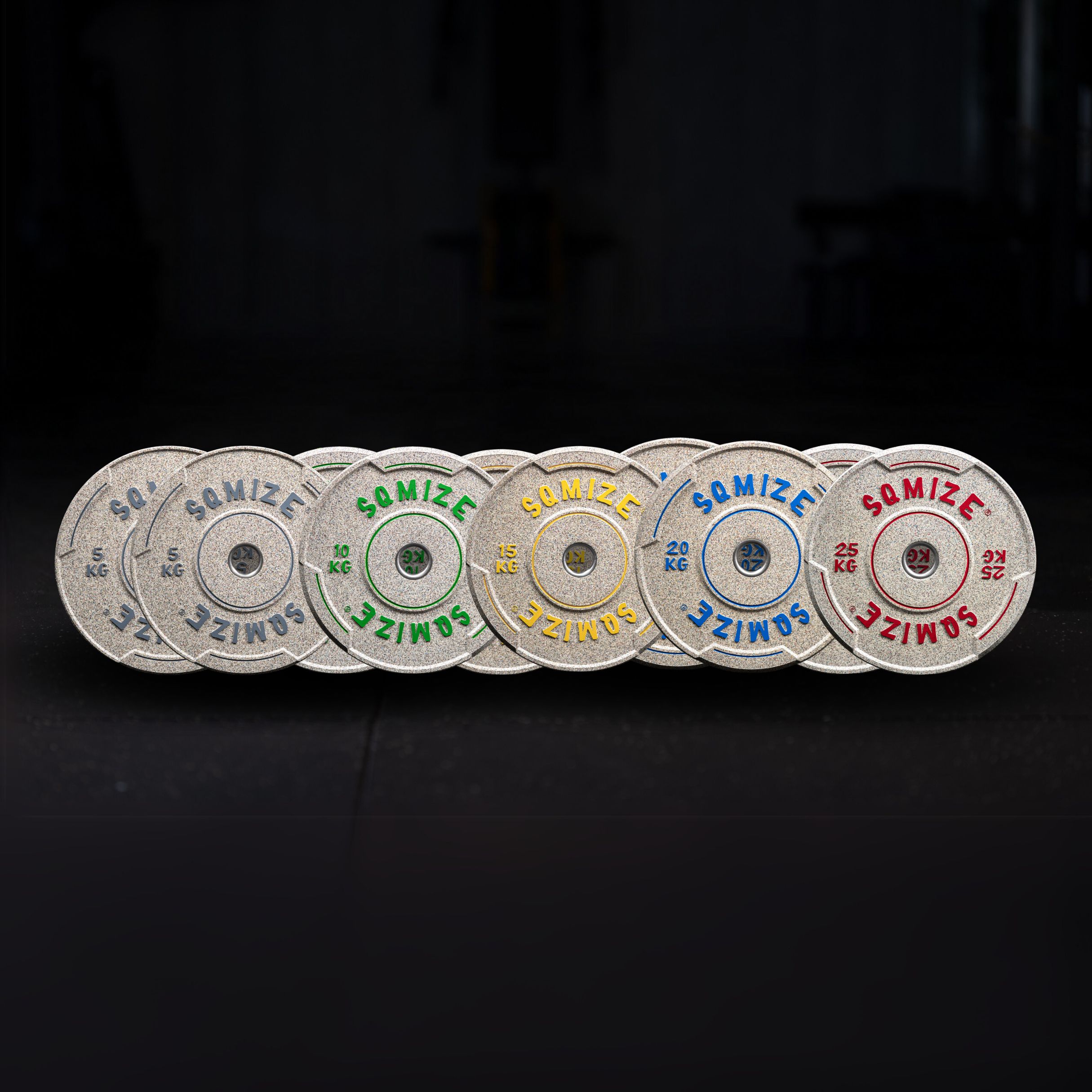 Premium Bison High-Tempered Bumper Plate SQMIZE® V-CRNW150, 150 kg