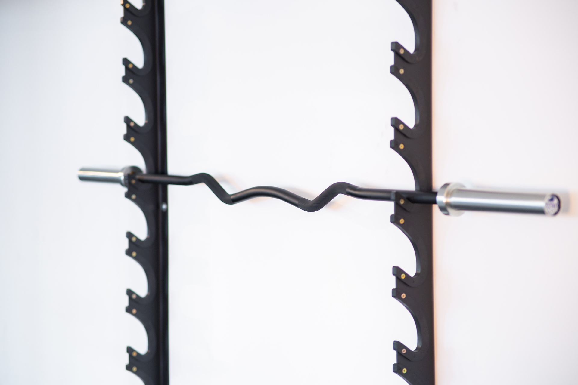 SQMIZE® Olympia Rackable Curl Bar OB75 Ceramic Black Edition, Länge 191 cm