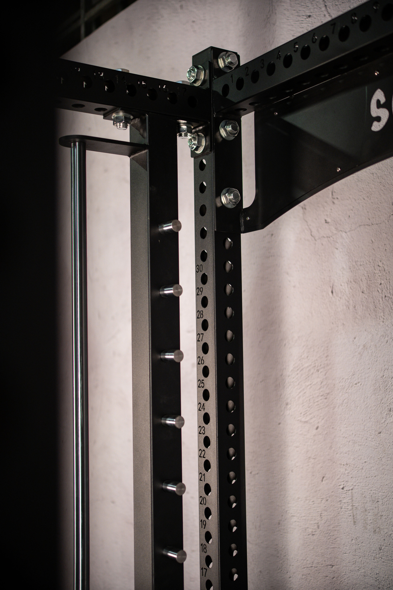 Tri-Power Gym SQMIZE® ELITE CLUB SQ-S955-90, Kabelzugstation, Multipresse & Half Rack, Höhe 238 cm
