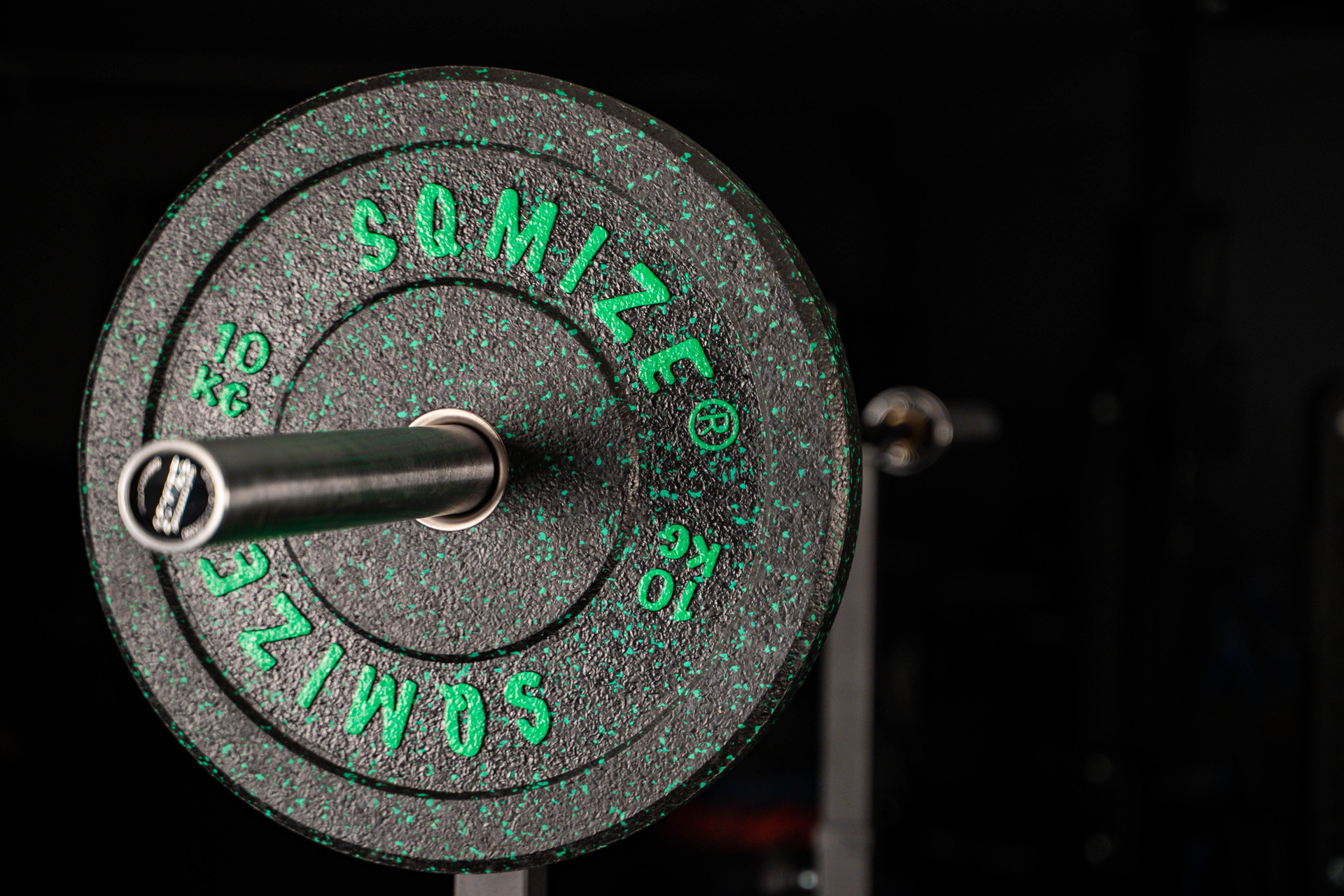High Tempered Bumper Plate Langhantelset SQMIZE® CRBS-C100, 120 kg