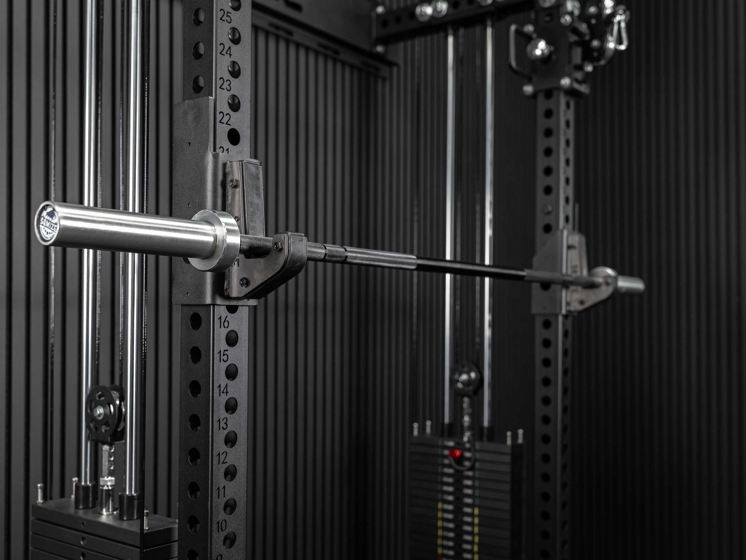 Rackable Short Bar SQMIZE® ELITE CLUB OB72C High Capacity, Titanium Black