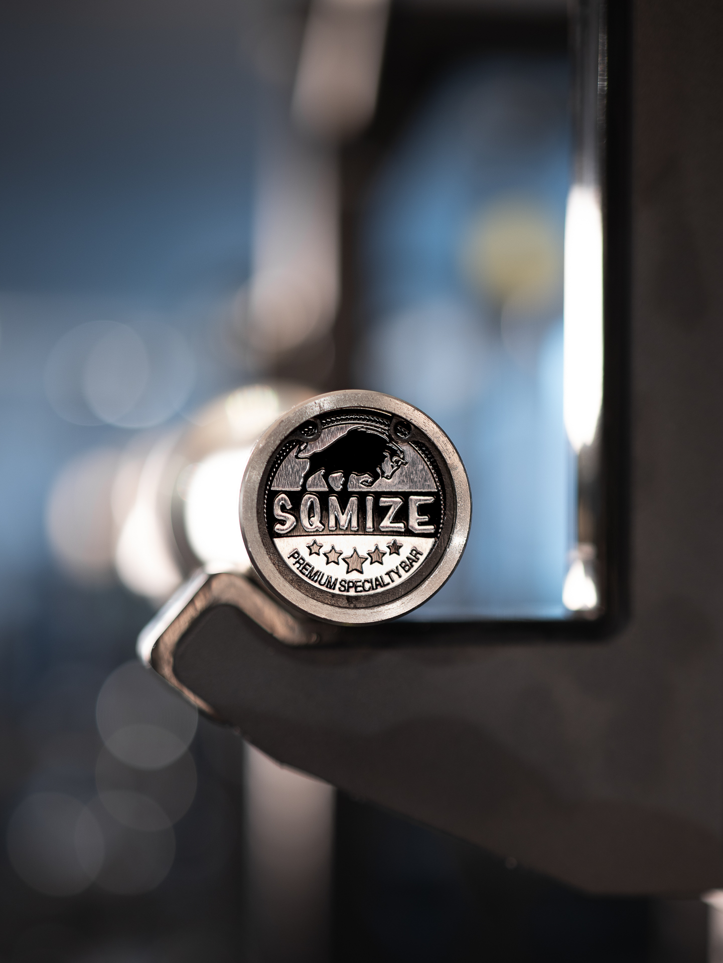 Olympia SZ Hantelstange SQMIZE® OB47B, Titanium Black, 30 mm
