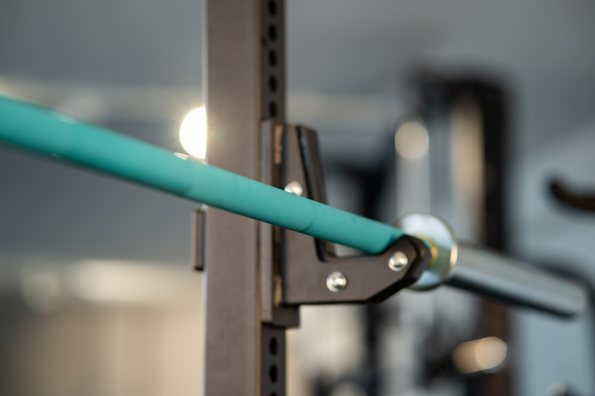 SQMIZE® PREMIUM BISON Powerlifting Bar Manufaktur Edition Aztec Teal
