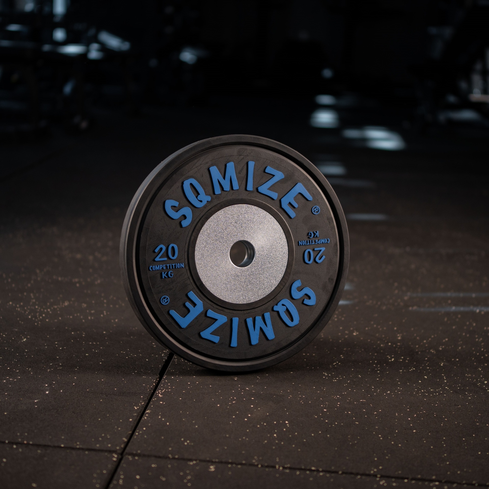 Premium Bison Black Competition Bumper Plate SQMIZE® V-CompBP20