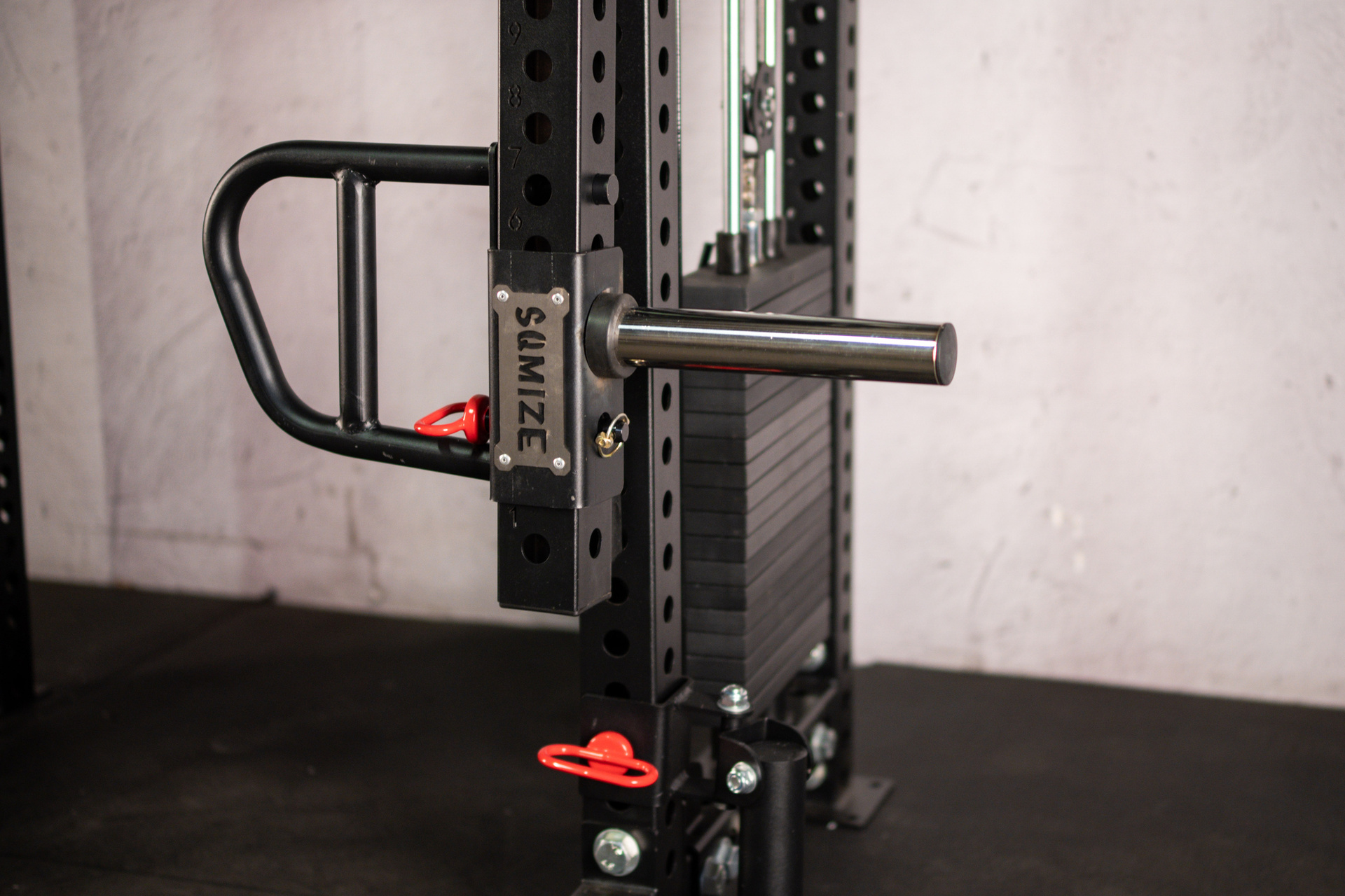 Twin-Power Gym SQMIZE® ELITE CLUB SQ-S855-90, Kabelzugstation & Half Rack, Höhe 215 cm, Price Special