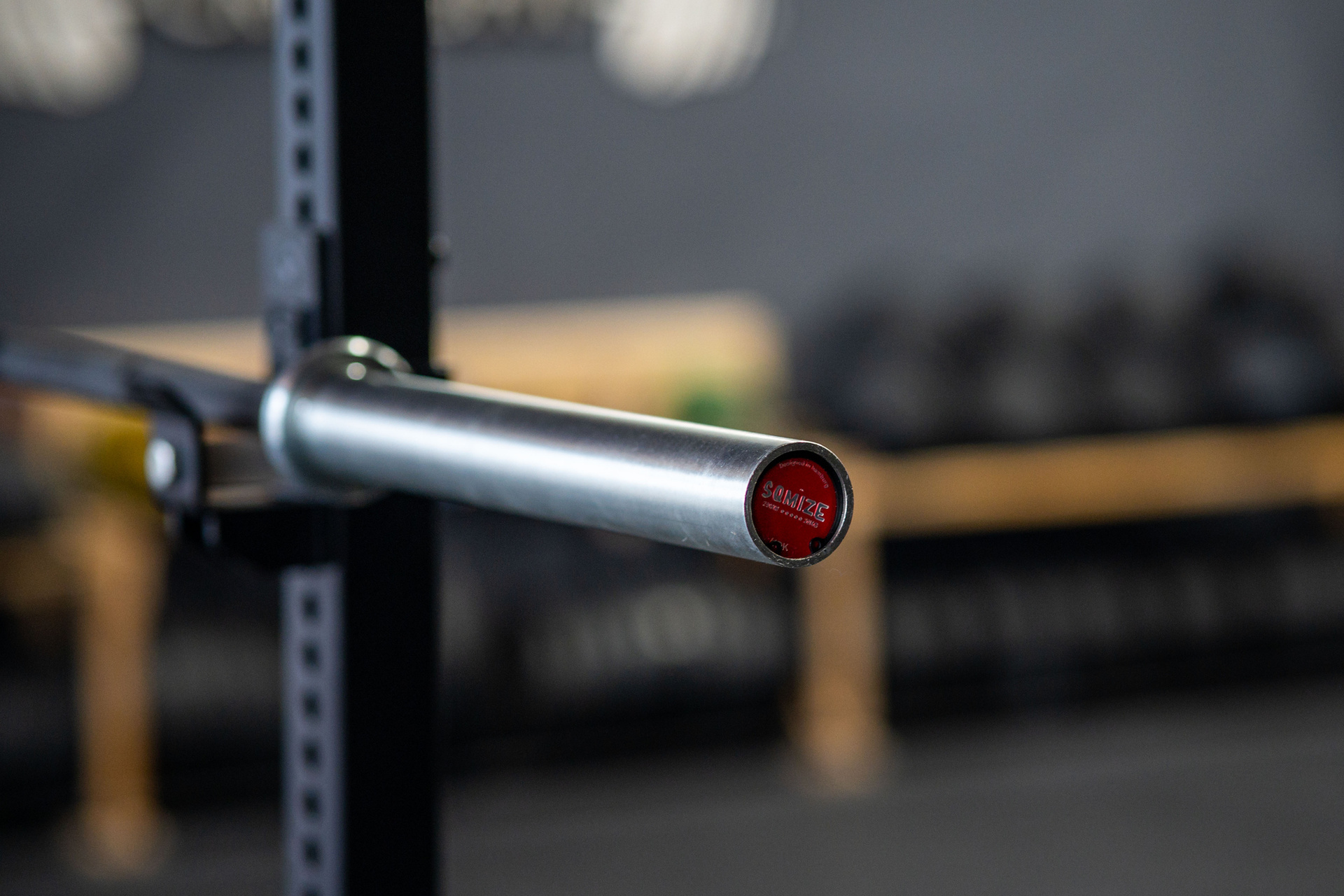 Black Bison Powerlifting Bar SQMIZE® OB86PLm-KDK POWER PACK Ceramic Black-Onyx