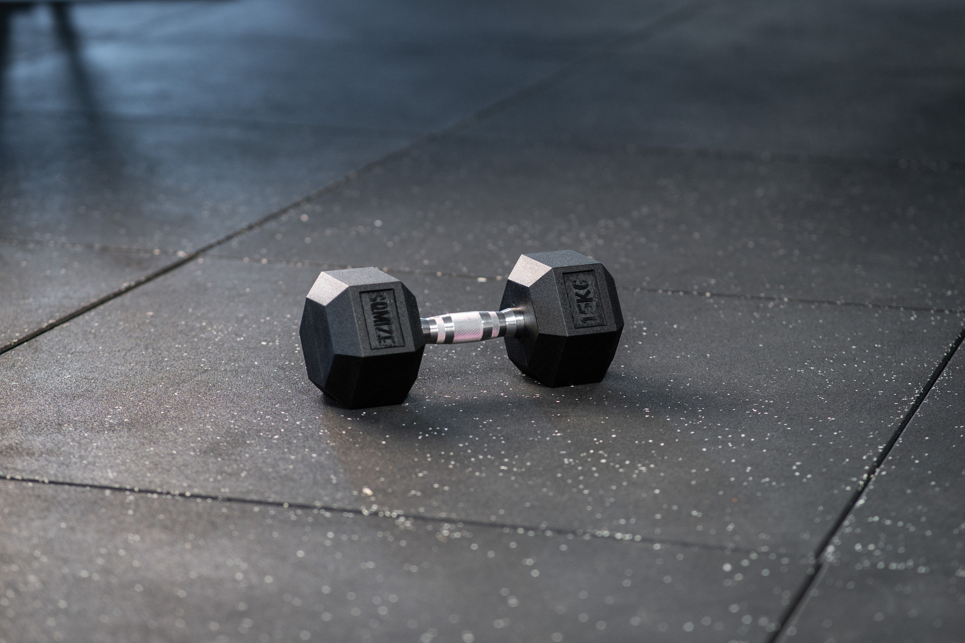 Hex Dumbbell SQMIZE® HDBR15 gummiert, 15kg