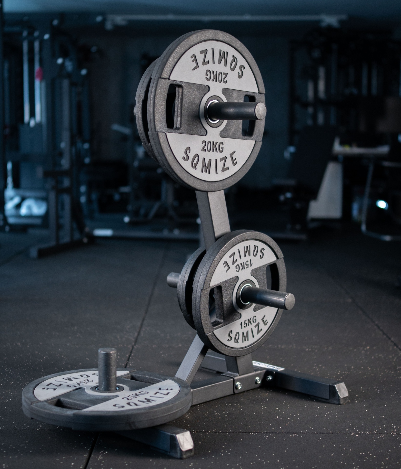 Olympia Hantelscheiben-Set SQMIZE® Premium Bison OPT70 BlackGrey, 70 kg