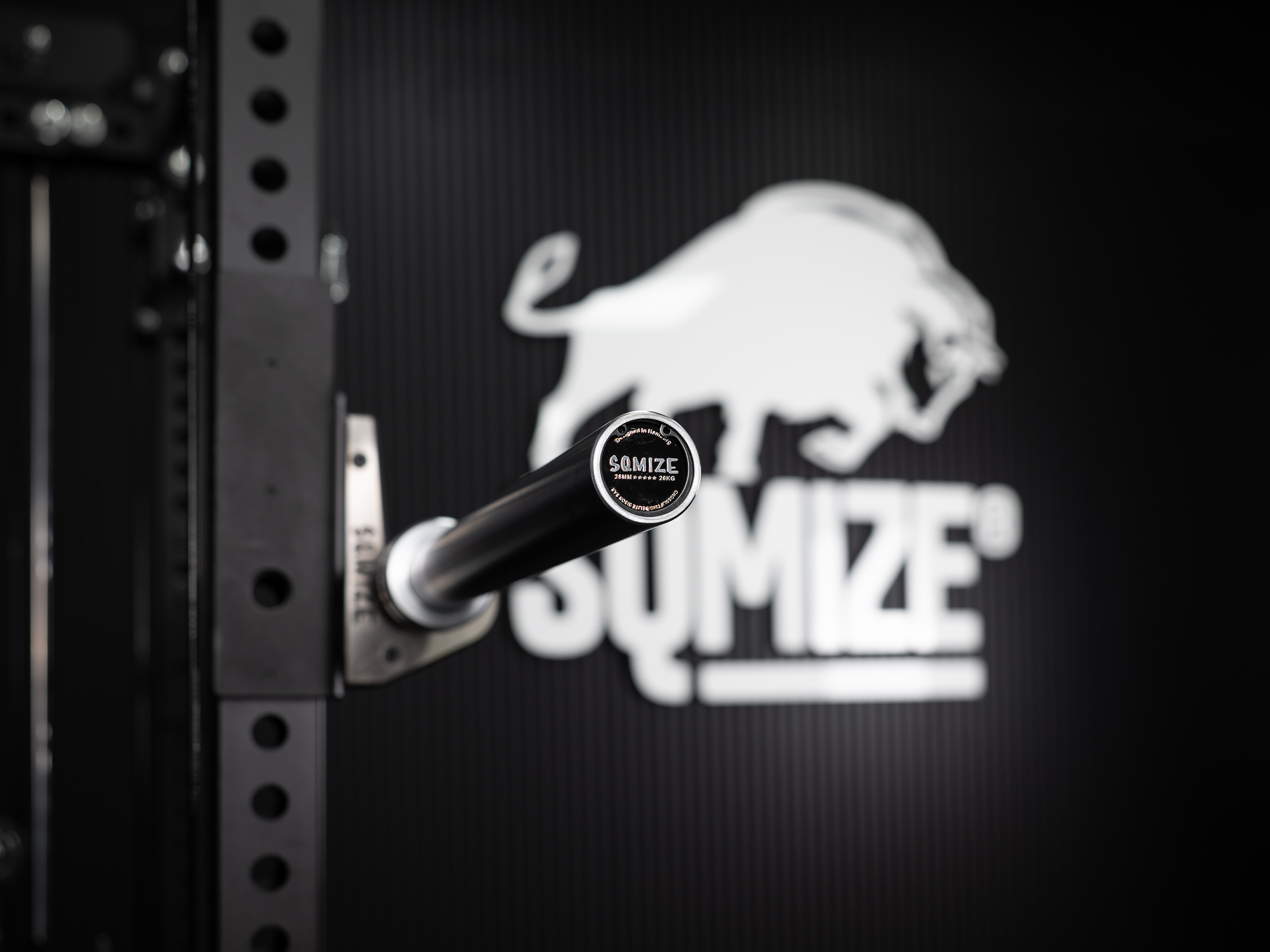 Bison Bar - 20kg Crosslifting® SQMIZE® ELITE CLUB OB86CRm-D Titanium Black