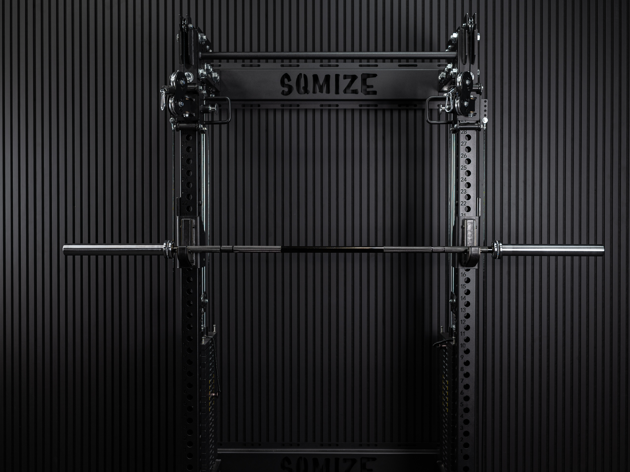 Bison Bar - 20kg Crosslifting® SQMIZE® ELITE CLUB OB86CRm-D Titanium Black
